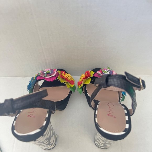 Betsey Johnson Platform Floral Heels Flower heels Size 5 - Picture 4 of 11